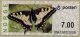 Butterfly Labels Swallowtail 7.00 Kr.