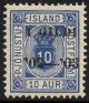 1902 Official I GILDI 10a Blue Perf 12½