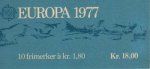 1977 Europa (18 Kr Booklet) (image for) 1977 Europa (18 Kr Booklet)