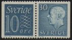 10ø Blue pair with Gustav VI 30ø (image for) 10ø Blue pair with Gustav VI 30ø