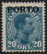 1921 Postage Due O/P- 20ø Blue