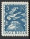 1924 50th Anniversary of U.P.U. 5 Kr. Blue