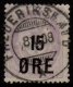 1908 15ö on 4sk Mauve (F/U)