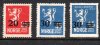 1927 - 28 Surcharged Stamps (3v)