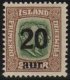 1922 20a on 25a Green & Brown 2