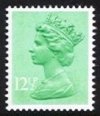 12½p Light emerald Right Side Band