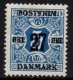 1918 27ø on 5ø Blue (image for) 1918 27ø on 5ø Blue