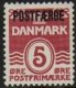 1967 5ø Maroon 'POSTFÆRGE’ Overprint (image for) 1967 5ø Maroon 'POSTFÆRGE’ Overprint