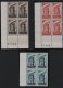 1956 Luxembourg (Blocks of 4) (image for) 1956 Luxembourg (Blocks of 4)