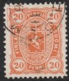 1885 20p Orange Perf 12½ (used) (image for) 1885 20p Orange Perf 12½ (used)