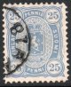1885 25p Blue Perf 12½ (used) (image for) 1885 25p Blue Perf 12½ (used)