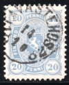 1875-84 20 penni Blue (F/U) (image for) 1875-84 20 penni Blue (F/U)