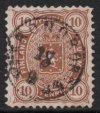 1882-84 10p Brown Perf 12½ (F/U) (image for) 1882-84 10p Brown Perf 12½ (F/U)