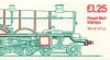 £1.25 Railway Engines 1 Left Selvedge (image for) £1.25 Railway Engines 1 Left Selvedge