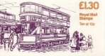 £1.30 Trams 4 London Right Selvedge (image for) £1.30 Trams 4 London Right Selvedge