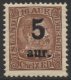 1922 5a on 16a Reddish Brown 1 (image for) 1922 5a on 16a Reddish Brown 1