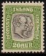 1907 Official 20a Yellow Green (image for) 1907 Official 20a Yellow Green