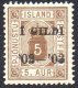 1902 Official I GILDI 5a Brown Perf 14x13½ (image for) 1902 Official I GILDI 5a Brown Perf 14x13½