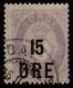 1908 15ö on 4sk Mauve (F/U) (image for) 1908 15ö on 4sk Mauve (F/U)