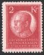 1924 8th U.P.U. Congress 2 Kr. Red (image for) 1924 8th U.P.U. Congress 2 Kr. Red