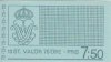 1973 Gustaf VI Adolf 7.50 Kr (Booklet) (image for) 1973 Gustaf VI Adolf 7.50 Kr (Booklet)