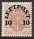 1920 10ø on 3ø Brown (image for) 1920 10ø on 3ø Brown