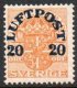 1920 20ø on 2ø Yellow (image for) 1920 20ø on 2ø Yellow