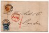 1873 Cover to London - Travelling PO Cancels (image for) 1873 Cover to London - Travelling PO Cancels