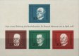 1968 Konrad Adenauer (1st Issue) M/S (image for) 1968 Konrad Adenauer (1st Issue) M/S