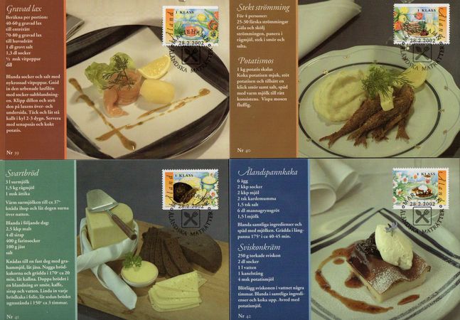 2002 Traditional Dishes PHQ Card Set
