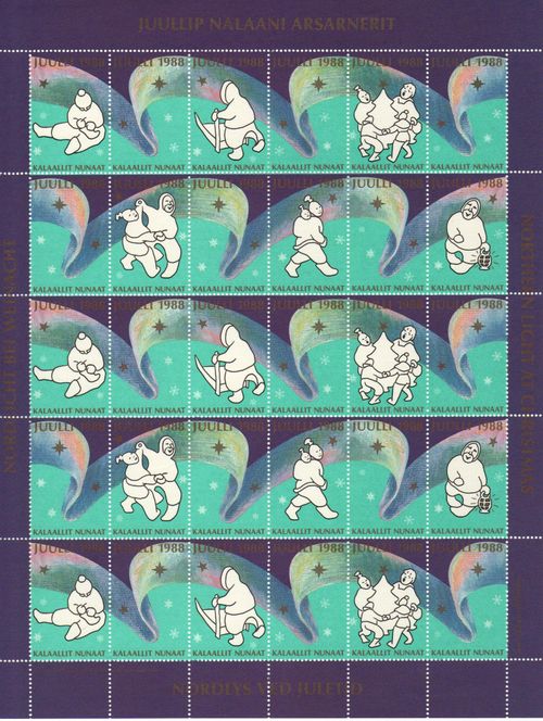 1988 Christmas Seals Sheet (Imperf.)